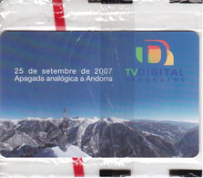 AND-158 TARJETA DE ANDORRA TV. DIGITAL DEL 2/08 TIRADA 15000 (NUEVA-MINT) - Andorre