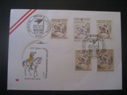 Deutschland 1990- 500 Jahre Europäische Postverbindungen Mit Marken Berlin, Belgien, Österreich, BRD Und DDR, Mi. 1445 - 1981-1990