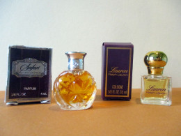 Safari Et Cologne De Ralph Lauren - Miniatures Pleines - Frais Du Site Déduits - Miniatures Men's Fragrances (in Box)