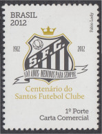 Brasil Brazil 3197 2012 Centenario Del Club De Fútbol Santos MNH - Sonstige & Ohne Zuordnung