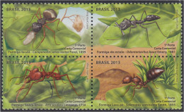 Brasil Brazil 3283/86 2013 Fauna Insectos Hormigas  MNH - Otros & Sin Clasificación