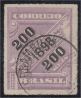 Brasil Brazil 92 1898 Sello De Periódico De 1889 Sobreimpreso Usado - Otros & Sin Clasificación