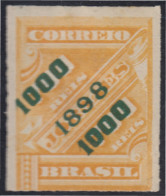 Brasil Brazil 97 1898 Sello De Periódico De 1889 Sobreimpreso MH - Sonstige & Ohne Zuordnung