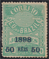 Brasil Brazil 102 1898/99 Sello De Periódico De 1890/91 Sobreimpreso MH - Otros & Sin Clasificación