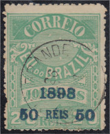 Brasil Brazil 102 1898/99 Sello De Periódico De 1890/91 Sobreimpreso Usado - Andere & Zonder Classificatie
