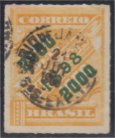 Brasil Brazil 99 1898 Sello De Periódico De 1889 Sobreimpreso Usado - Otros & Sin Clasificación
