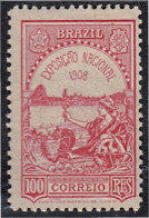 Brasil Brazil 142 1908 Exposición Nacional De Río De Janeiro MH - Andere & Zonder Classificatie