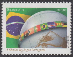 Brasil Brazil 3326 2014 8 Siglos De Lengua Portuguesa MNH - Otros & Sin Clasificación