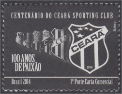Brasil Brazil 3329 2014 100 Años Del Club Deportivo De Fútbol Paixao MNH - Autres & Non Classés
