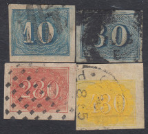 Brasil Brazil 19/22 1854/61 Pequeñas Cifras Usados - Other & Unclassified