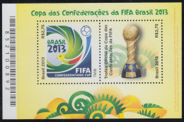 Brasil Brazil HB 158 2013 Copa De Confederaciones FIFA Fútbol MNH - Other & Unclassified