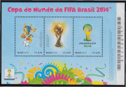 Brasil Brazil HB 163 2014 Copa Del Mundo FIFA Fútbol 2014 MNH - Sonstige & Ohne Zuordnung