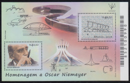 Brasil Brazil HB 165 2014 Homenaje A Oscar Niemeyer MNH - Altri & Non Classificati