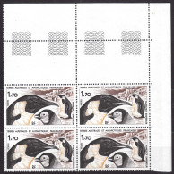 France Colonies, TAAF 1985 Birds Penguins Mi#196 Mint Never Hinged (sans Charniere) Piece Of 4 - Ongebruikt