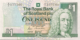 Scotland 1 Pound, P-346 (25.3.1987) - UNC - A/2 Prefix - 1 Pound