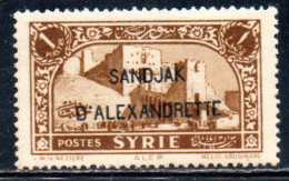 SANDJAK D'ALEXANDRETTE ALEXANDRETTA 1938 OVERPRINTED 1p MLH - Ongebruikt