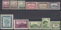 Hungary Lajtabansag 1921 West Hungary Local Post Stamps, Mint Hinged - Emissions Locales