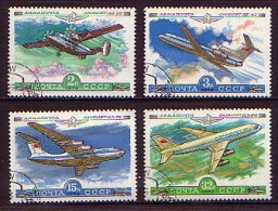 RUSSIA - 1979 - Aviones - Mi 4843/46 (O) - Usati