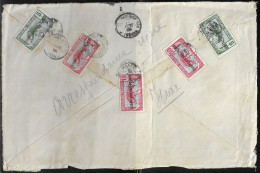 Chad. OUBANGHI-CHARI-TCHAD. Stamps FR-OU Sc. 4, 6 On Fragment Of Letter, Sent 10.01.1917 From Bangui To Hautes-Pyrénées - Lettres & Documents