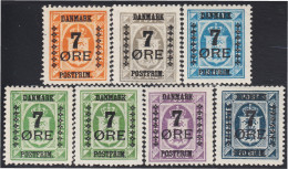 Dinamarca 174/80 1926 Sellos De Servicio De 1915/24 MH - Andere & Zonder Classificatie