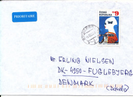 Czech Republic Cover Sent To Denmark 6-10-2003 Single Franked - Covers & Documents