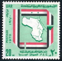 VAR3/S Egipto Egypt  Nº 836  1970  Mapa  MNH - Altri & Non Classificati