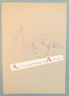 ● Inge BORKH Soprano Allemande Née à Mannheim - Senta - Signature Autographe - Allemagne Germany - Singers & Musicians