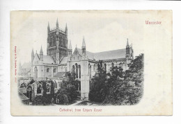 WORCESTER. CATHEDRAL FROM EDGARS TOWER. . - Worcester