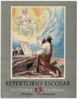 Repertorio Escolar No. 15. Historia Sagrada. Antiguo Testamento. Con Cromos - Scolastici