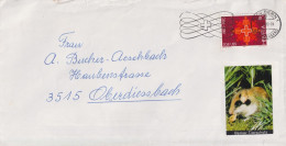 Brief  Thun - Oberdiessbach  (Kleber Berner Tierschutz)         1980 - Covers & Documents