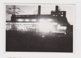 Factory, Plant, Nightlights Scene, Abstract Surreal Vintage Orig Square Photo 8.6x.1cm. (50463) - Objects
