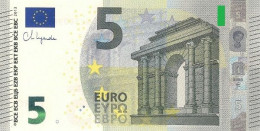 GREECE 5 MA M007 A1 UNC DRAGHI - 5 Euro