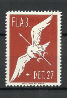 SCHWEIZ Switzerland 1939-1940 Soldatenmarke FLAB. DET. 27 * Military - Vignettes