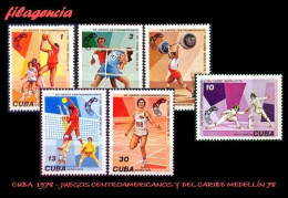 CUBA MINT. 1978-15 JUEGOS CENTROAMERICANOS & DEL CARIBE EN MEDELLÍN COLOMBIA - Neufs