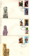 Poland 1969 Folk Art,set 3 First Day Covers - FDC