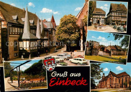 73133006 Einbeck Niedersachsen Rathaus Markt Brunnen Fachwerkhaeuser Alte Stadtm - Einbeck