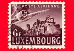 LUSSEMBURGO - Usato - 1946 - Aereo Sul Castello Di Vianden - 6 - Posta Aerea - Gebraucht