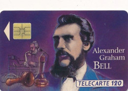 Télécarte France (11/92) Alexander Graham Bell (visuel, Puce,  état, Unités, Etc Voir Scan) + Port - Ohne Zuordnung