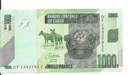 CONGO 1000 FRANCS 2022 UNC P 101 D - Unclassified