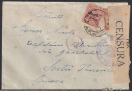 Zara, 1920, Cover Franked With 30 Cent., Censored - Dalmatie