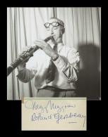 Mezz Mezzrow (1899-1972) - Jazz Clarinetist - Signed Album Page - 50s - COA - Chanteurs & Musiciens