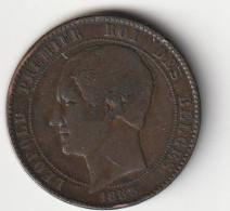 Léopold 1er. 10 Centimes 1853 "MARIAGE" (MDG16.12 - 1 Centime