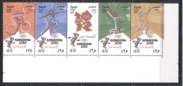 Egypt 2012-Summer Olympic Games, London 2012 Set (5v) - Unused Stamps