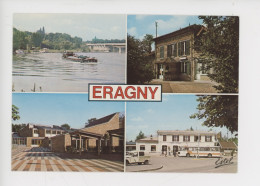 Eragny Multivues- L'Oise, La Mairie, Ecole Du Trou Du Grillon, La Gare (peniche Autocar Citroën 2 CV) - Eragny