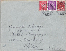 PETAIN N° 506/514/410 S/L. DE BORDEAUX/16.1.42 - 1941-42 Pétain