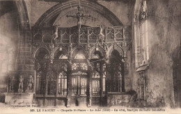 FRANCE - Le Faouet - Chapelle St Fiacre - Le Jubé (1440) - En Côté Martyre De Saint Sébastien - Carte Postale Ancienne - Le Faouet