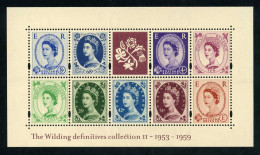 Gran Bretaña HB 20 2003 50 Aniv. De Las Series Isabel II 9 Val. Nº 2435/43 MNH - Blocks & Kleinbögen