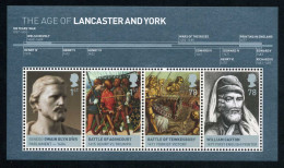 Gran Bretaña HB 54 2008 Reyes Británicos Las Casas De Lancaster Y York MNH - Blocks & Kleinbögen