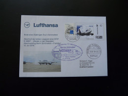 Entier Postal Plusbrief Individuell Cover Vol Special Flight Berlin Frankfurt Lufthansa 2016 - Private Covers - Used