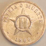 Cuba - 2 Centavos 1986, KM# 104.2 (#3575) - Cuba